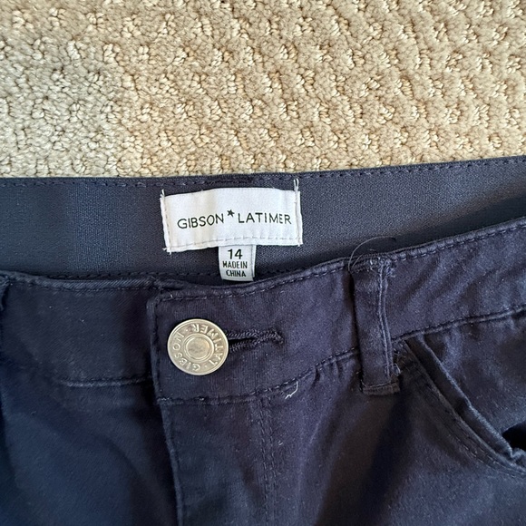 Gibson Latimer Navy Blue Trousers - Picture 3 of 4